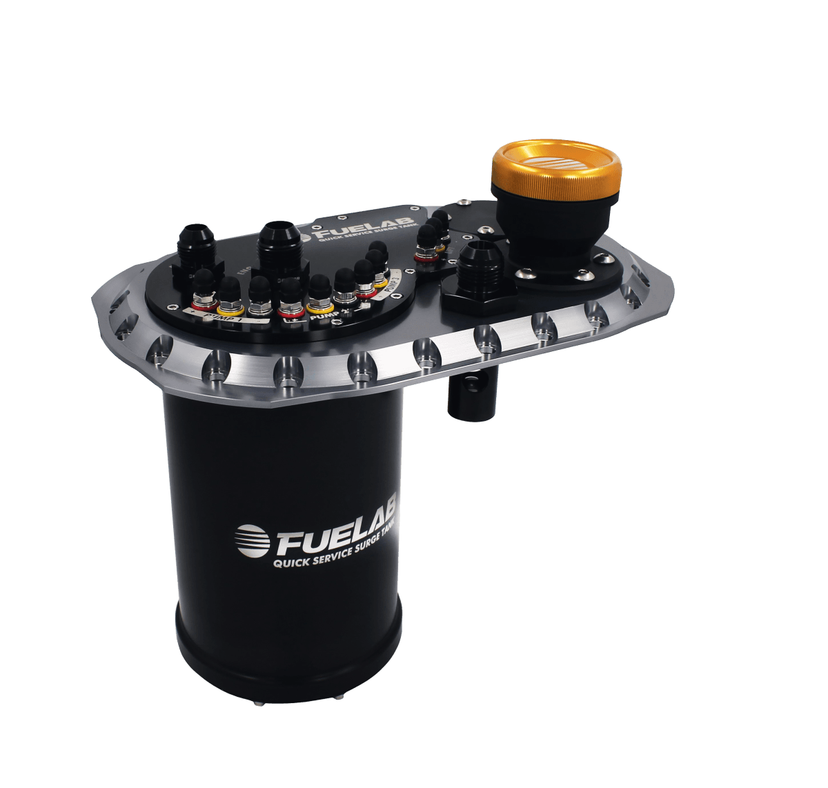 Fuelab Quick Service Surge Tank (QSST) 2.0 - Titanium thumbnail 4