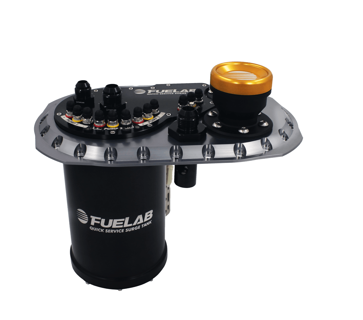 Fuelab Quick Service Surge Tank (QSST) 2.0 - Titanium thumbnail 2