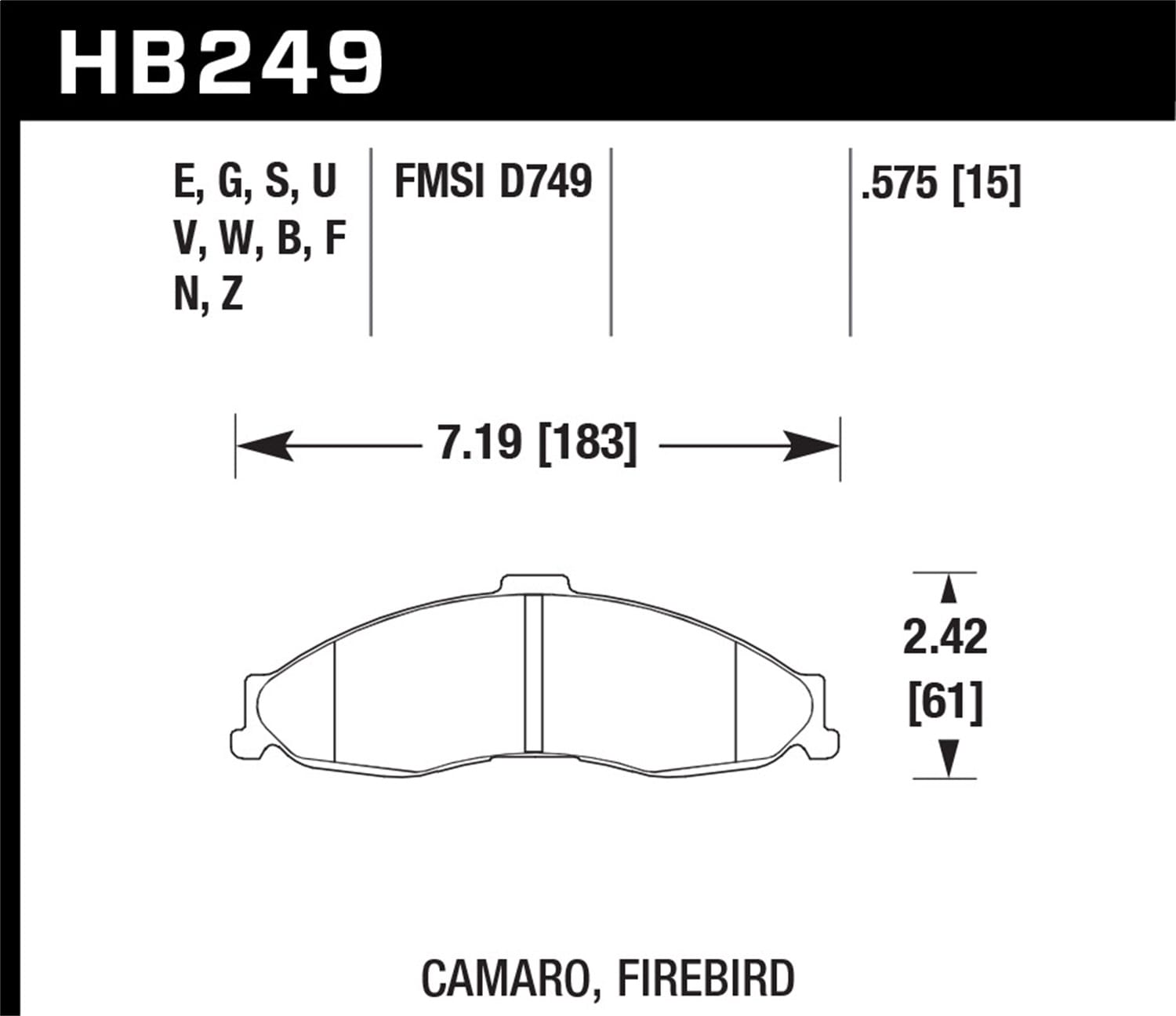 ER-1 Disc Brake Pad
