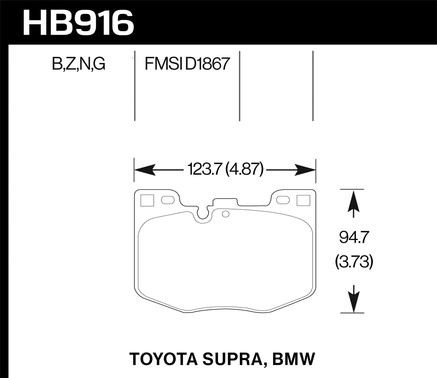 ER-1 Disc Brake Pad