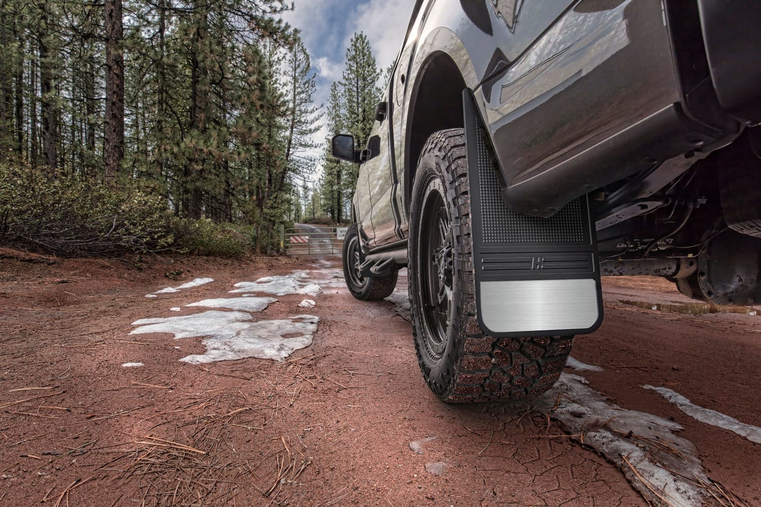 MudDog Mud Flaps-Rubber Rear Mud Flaps-12IN w/Weight